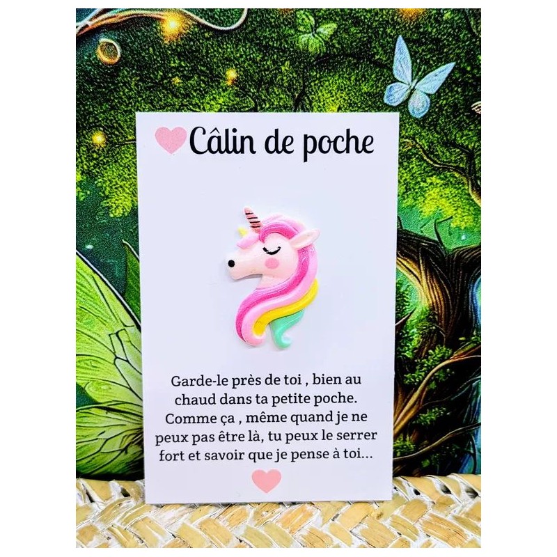 Carte Câlin de Poche - Licorne Carte Câlin de Poche - Licorne