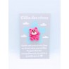 Carte Câlin des Rêves - Ours rose