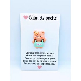 Carte Câlin de Poche - Ourson