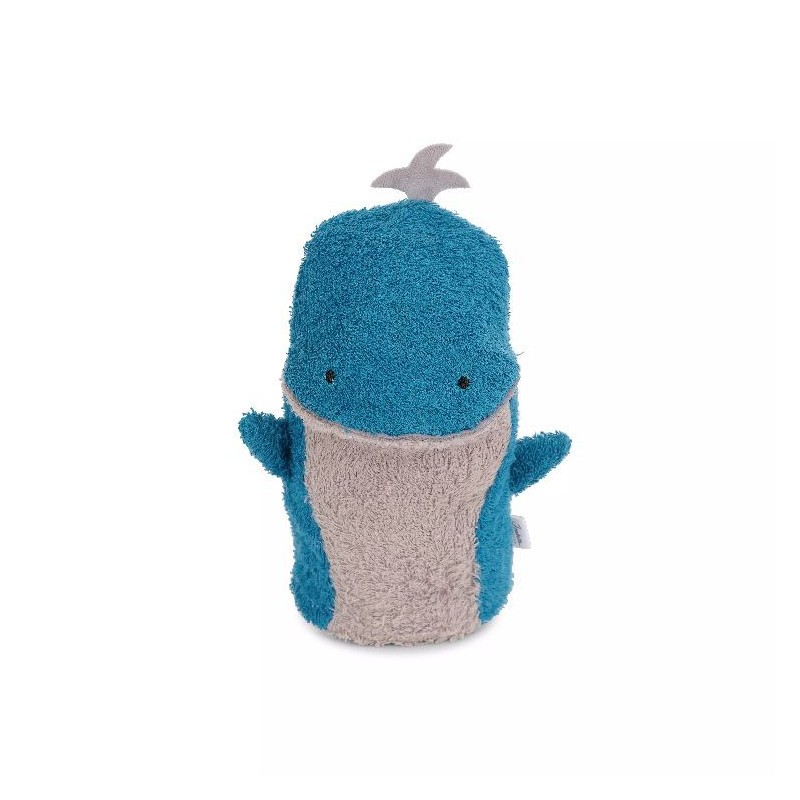 Gant de toilette en coton - Wally la baleine Gant de toilette en coton - Wally la baleine