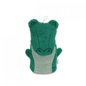 Gant de toilette en coton -...