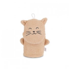 Gant de toilette en coton -...