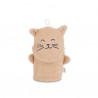 Gant de toilette en coton - Biscuit le chat