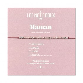Bracelet codé morse - Maman...