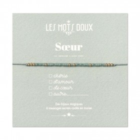 Bracelet codé morse - Soeur...