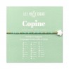 Bracelet enfant codé morse - Copine opale/or