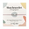 Bracelet breloque - Etoile nacre rose/doré