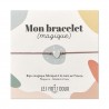 Bracelet breloque - Coeur nacre rose/doré