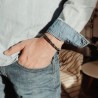 Bracelet messieurs - Papa noir/argent