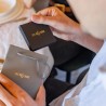Bracelet messieurs - Je t'aime noir/argent