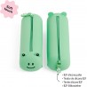 Trousse plate en silicone - Grenouille