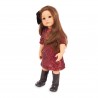 Hannah et son chien - cheveux bruns, yeux bruns (50 cm)