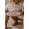 Bavoir en silicone Fall in love - Taupe