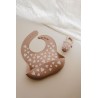 Bavoir en silicone Fall in love - Taupe