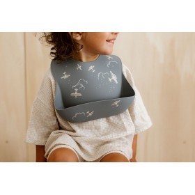 Bavoir en silicon Aviateur