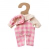 Tenue de poupée Sacha vichy rose - Chichi pompon