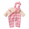 Tenue de poupée Sacha vichy rose - Chichi pompon