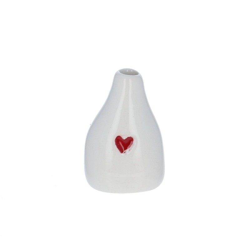 Soliflore en céramique cœur rouge MM Soliflore en céramique cœur rouge MM
