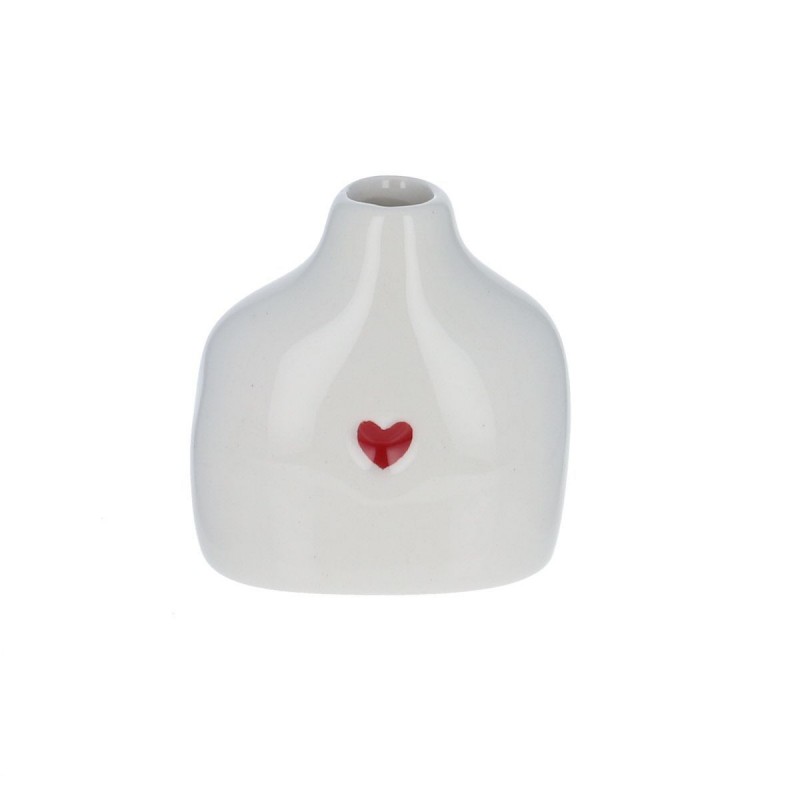 Soliflore en céramique cœur rouge GM Soliflore en céramique cœur rouge GM