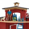 Ranch américain avec animaux et accessoires - Farm World