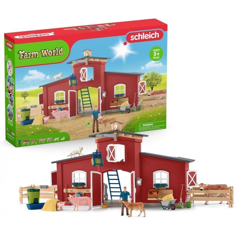 Ranch américain avec animaux et accessoires - Farm World Ranch américain avec animaux et accessoires - Farm World