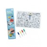 Mini set en silicone à colorier + 4 feutres - Les Schmouks