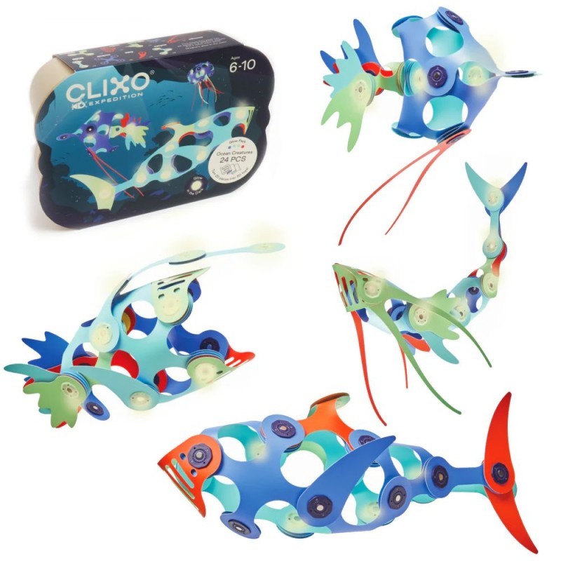 Clixo - Ocean Creatures 24 pièces Clixo - Ocean Creatures 24 pièces