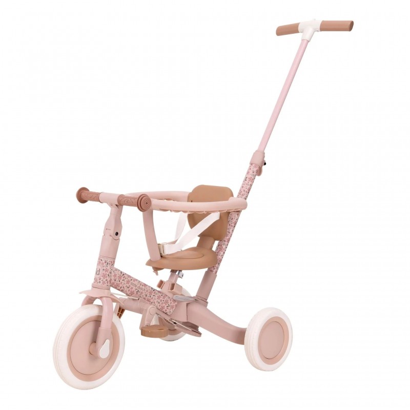 Little Dutch - Tricycle 4 en 1 - Rose fleuri Little Dutch - Tricycle 4 en 1 - Rose fleuri
