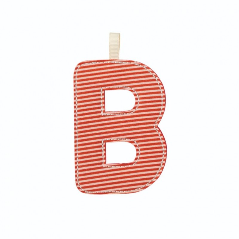 Lettre en tissu B phosphorescente