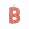 Lettre en tissu B phosphorescente