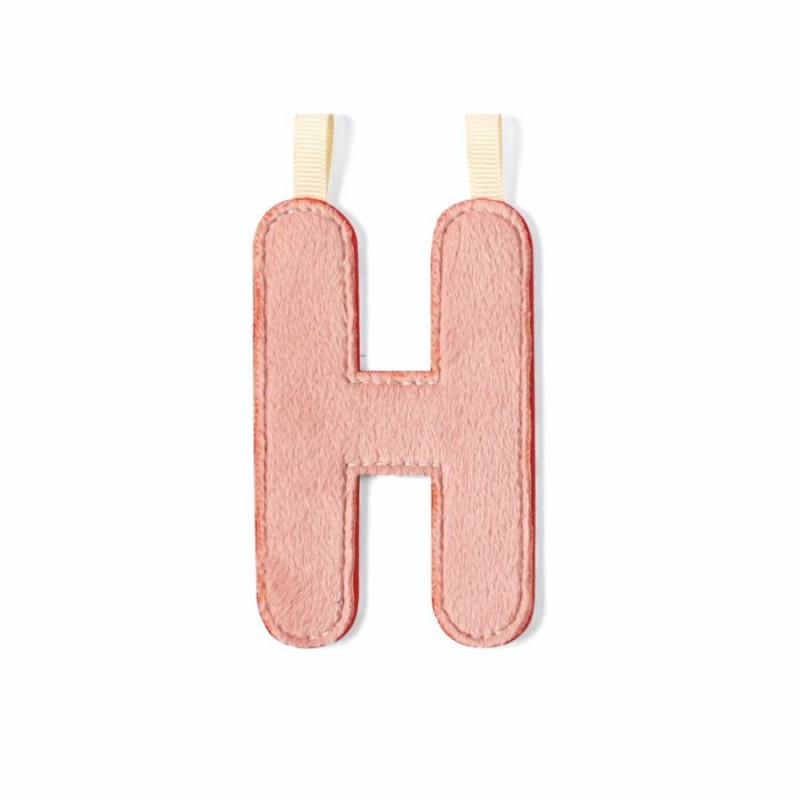 Lettre en tissu H phosphorescente