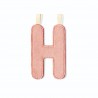 Lettre en tissu H phosphorescente