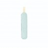 Lettre en tissu I bleu phosphorescente