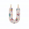 Lettre en tissu U phosphorescente