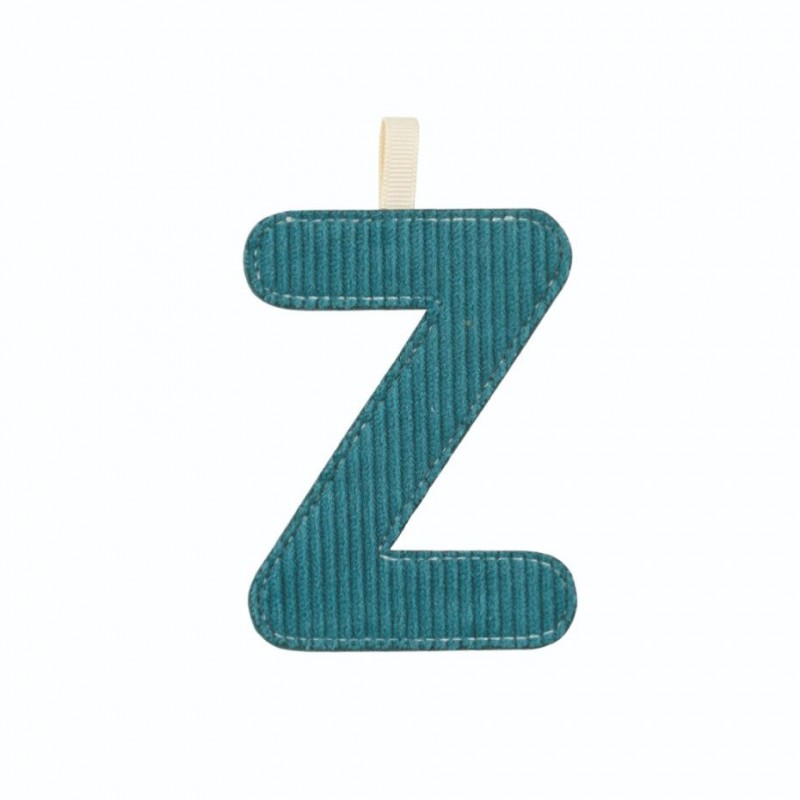 Lettre en tissu Z phosphorescente Lettre en tissu Z phosphorescente