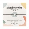 Bracelet breloque - Coeur nacre marron/doré