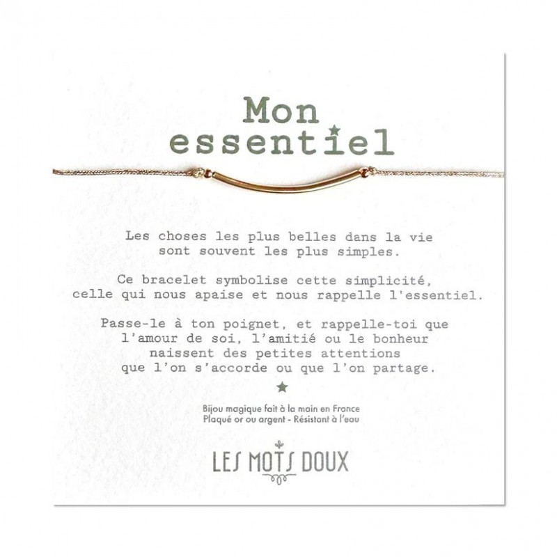Bracelet breloque - Mon essentiel tube doré Bracelet breloque - Mon essentiel tube doré