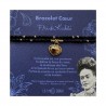 Bracelet breloque - Frida Kahlo coeur noir/doré