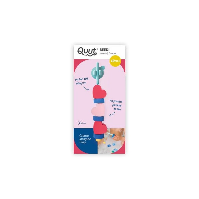 Jeu de bain à enfiler - Coeurs Jeu de bain à enfiler - Coeurs