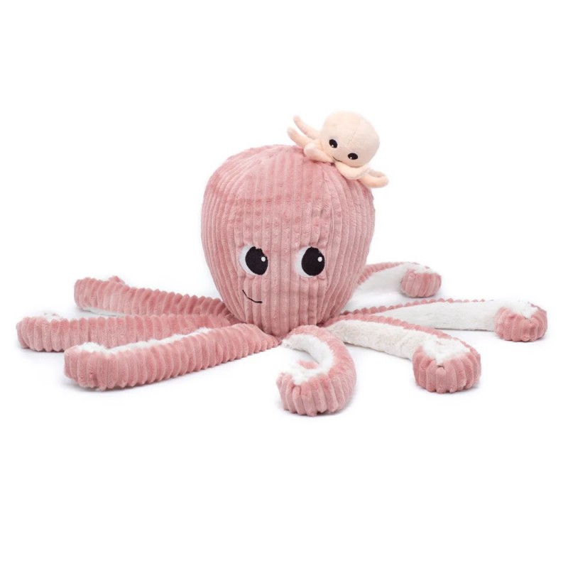 Les Ptipotos - Filou la pieuvre maman & bébé (Rose) Les Ptipotos - Filou la pieuvre maman & bébé (Rose)