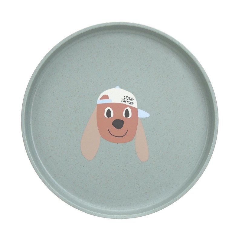 Assiette Tiny team chien PP/Cellulose Assiette Tiny team chien PP/Cellulose