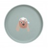 Assiette Tiny team chien PP/Cellulose