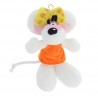 Porte-clés peluche Diddlina en robe orange 15cm
