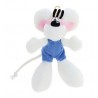 Porte-clés peluche Diddl en salopette Bleue 15 cm