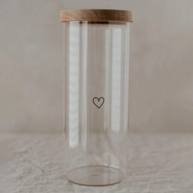 Pot à provisions Coeur noir...