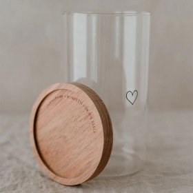 Pot à provisions Coeur noir...