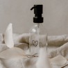 Distributeur de savon Coeur - Verre transparent 250ml