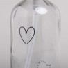 Distributeur de savon Coeur - Verre transparent 250ml