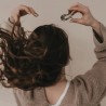 Grande barrette cœur léopard