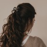 Grande barrette cœur léopard